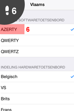 iPhone van Qwerty naar Azerty toetsenbord?