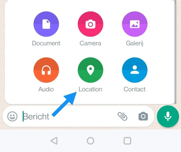 Hoe Live Locatie Delen Op WhatsApp Voor Android   Locatie Delen WhatsApp Android 2 768x646 